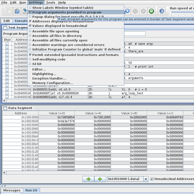 enable rars args